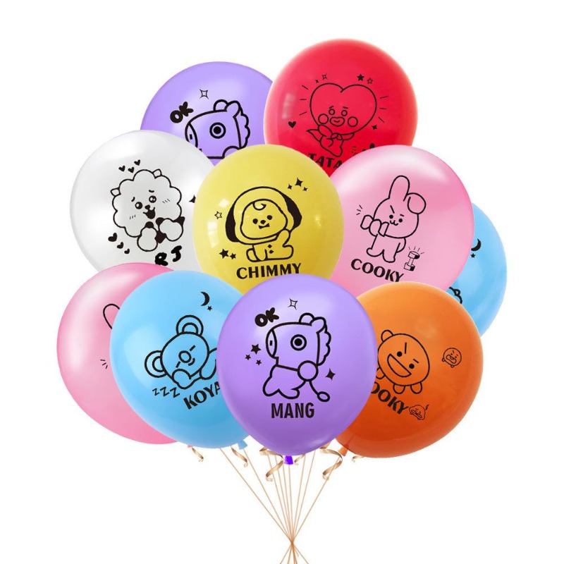Event Supplies - 2026 KPOP BT21 thema cartoon idool