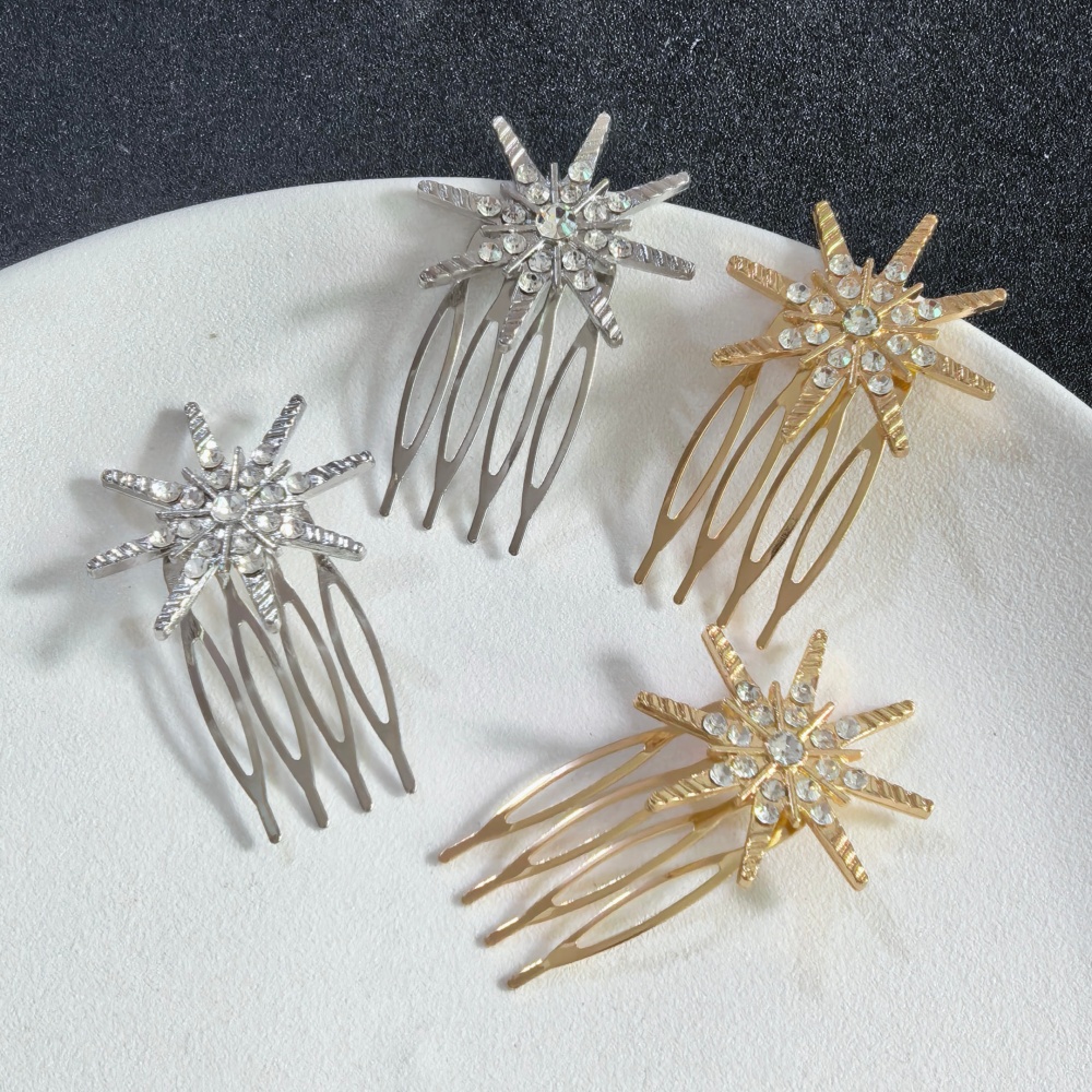 Event Suppliers - Luxe Starburst Kristallen Haarspelden voor Bruidsbruiloft